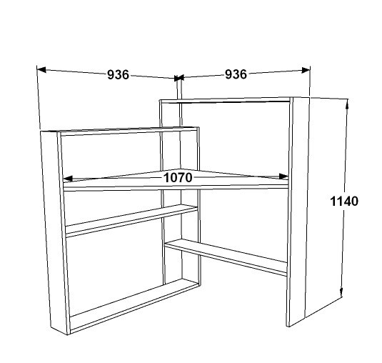 Hanah Home Kelly Mesa de Estudio Nogal y Blanco